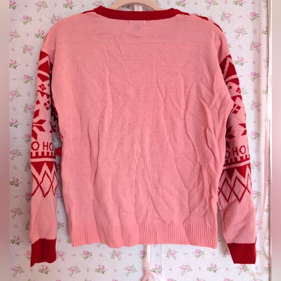 Ho Ho Ho Pom Pom Christmas Sweater - Picture 7 of 7